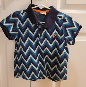 Polarn O Pyret (2-3 yrs) Pattern Polo Shirt